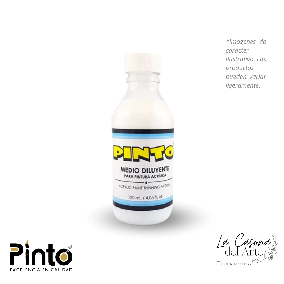 MEDIO DILUYENTE PINTO PARA PINTURA ACRÍLICA 120ML