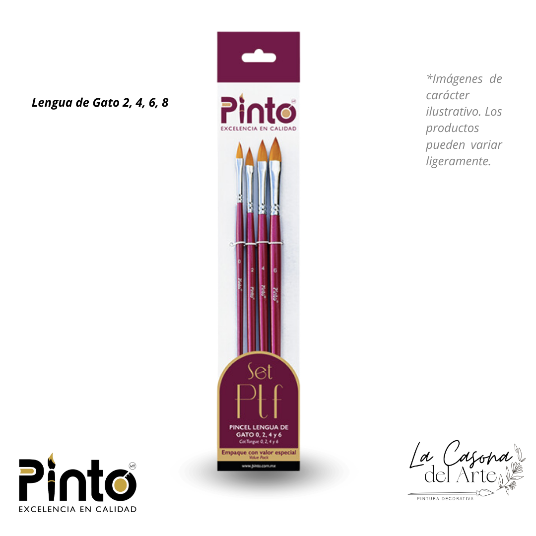 PT-F SET DE PINCEL PINTO LENGUA DE GATO TORAY CORE