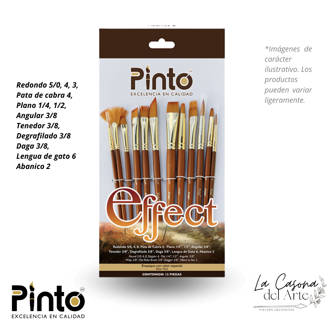 PT EFFECT SET DE PINCEL PINTO P/EFECTOS TAKLON